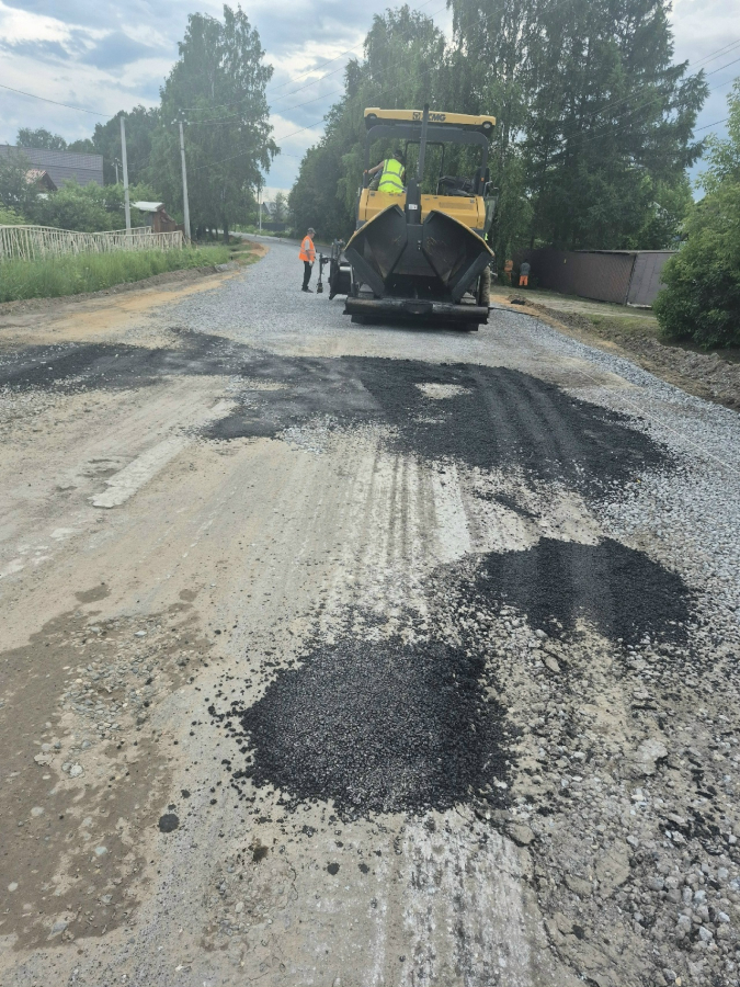 Ремонт дорог в округе
